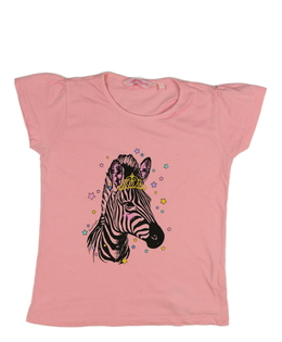Růžové triko se zebrou 