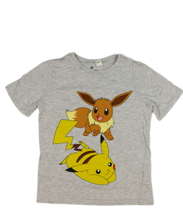 Šedé melírované triko Pokémon H&M