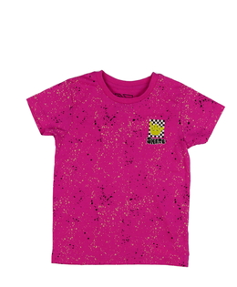 Růžové vzorované triko 