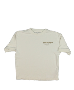 Bílé triko s nápisem na zádech Primark