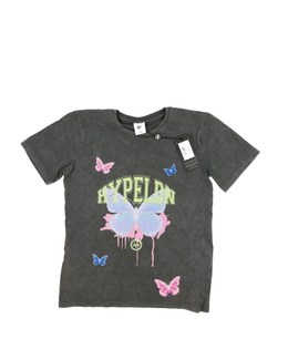 Nové šedé triko s motýlkem Hype 