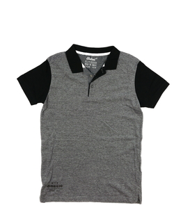 Šedé triko s černým límečkem Primark 