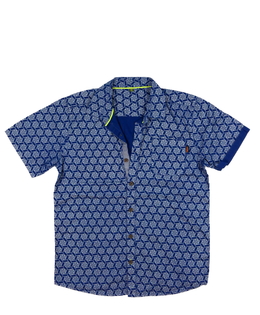 Modrá vzorovaná košile 