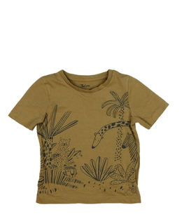 Hnědé triko s motivem safari Tu 