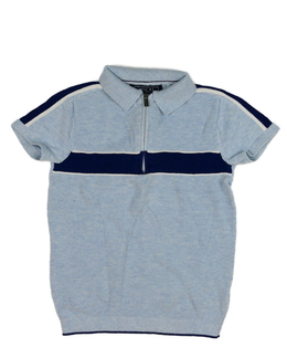 Modré triko s límečkem Next