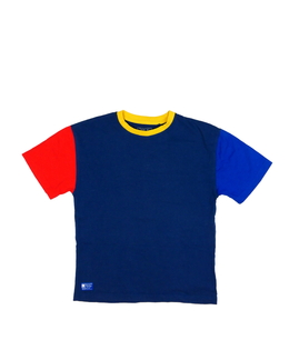 Modré triko s barevnými rukávy Next