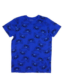 Modré triko s herním motivem Primark 