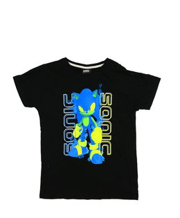 Černé triko Sonic Tu