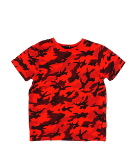 Červené maskáčové triko George