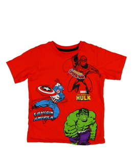 Červené triko s hrdiny Marvel George