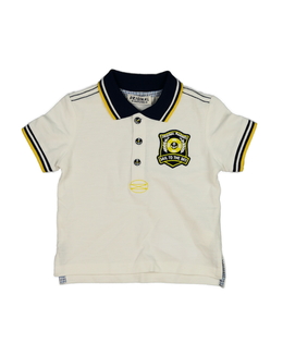 Bílé triko s límečkem 