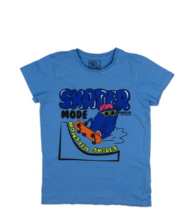 Modré triko s příšerkou 