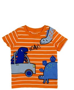 Oranžové triko s dinosaury Nutmeg