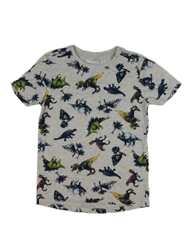 Šedé triko s dinosaury Nutmeg 