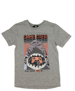 Šedé triko s flitry George