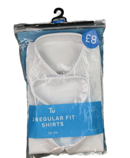 Nové bílé společenské košile 2 ks Tu