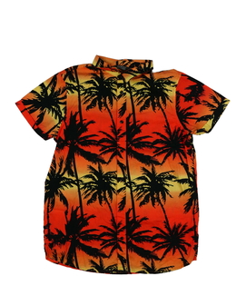 Oranžová košile s palmami Primark 