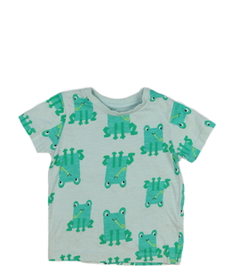 Světlé triko se žábami 