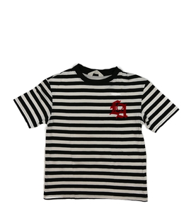 Bílo-černé pruhované triko H&M