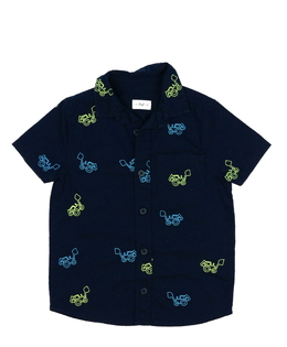 Tmavě modrá košile s traktory F&F