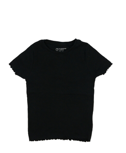 Černé žebrované triko Primark 