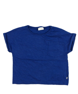 Modré melírované triko s kapsou Next