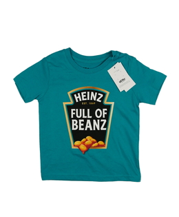 Nové modré triko s fazolemi 