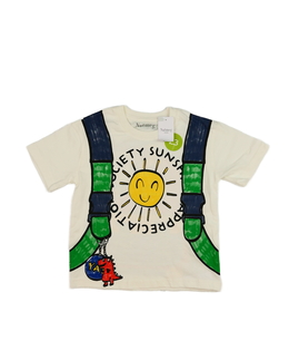 Nové světlé triko s celopotiskem Nutmeg