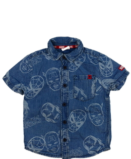 Modrá riflová košile Marvel 