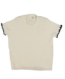 Krémové teplé triko H&M