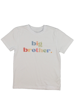 Bílé triko s barevným nápisem 