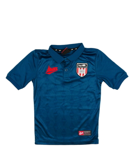 Modré sportovní triko s límečkem 