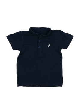 Tmavě modré triko s límečkem 