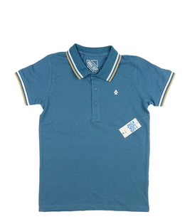 Nové modré triko s límečkem 