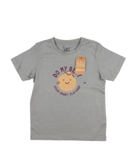 Nové šedé triko s nápisem 