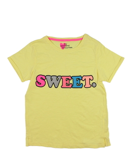 Žluté melírované triko 