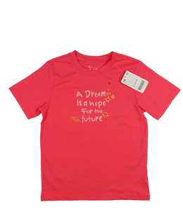 Nové růžové triko s nápisy 