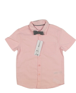 Nová růžová košile s motýlkem George