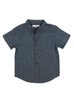 Modrá melírovaná košile 