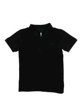 Černé triko s límečkem George