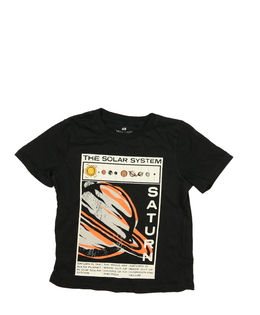 Šedé triko s motivem vesmíru H&M