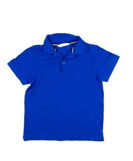 Modré triko s límečkem 