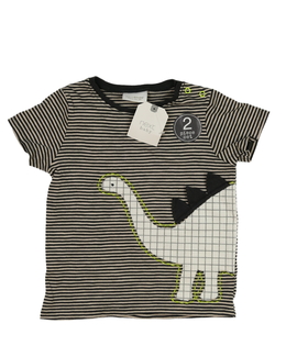 Nové pruhované triko s dinosaurem Next