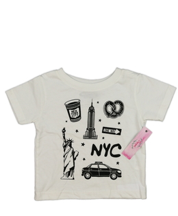 Nové bílé triko s obrázky 