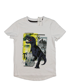 Nové bílé triko s dinosaurem Nutmeg