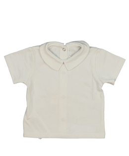 Nové bílé triko s límečkem Mayoral 