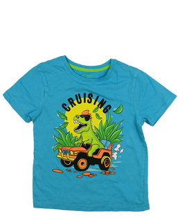 Modré triko s dinosaurem Primark 