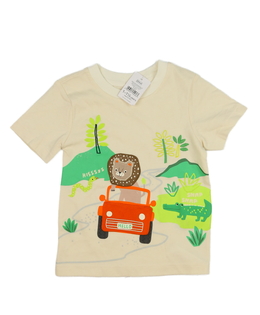 Nové světle hnědé triko s motivem safari Nutmeg