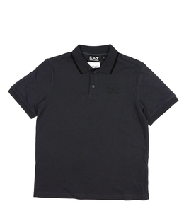 Tmavě šedé triko s límečkem 