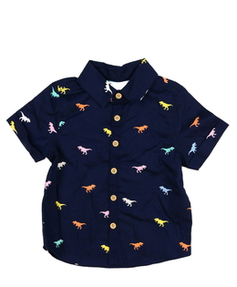 Tmavě modrá dinosauří košile Primark 